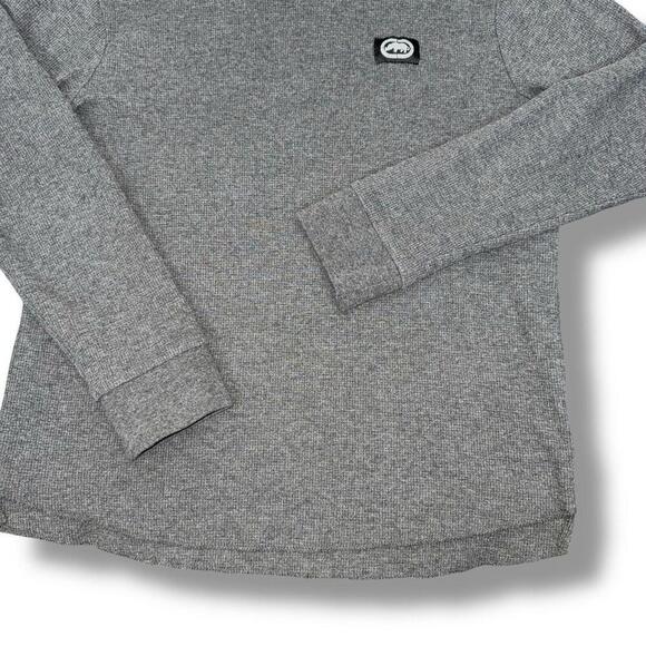 Ecko Unltd Y2K T-Shirt Mens L Thermal Waffle Long Sleeve Embroidered Logo Skater - Picture 4 of 8